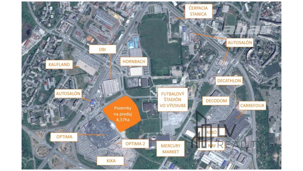 Pozemky na predaj pri Optime