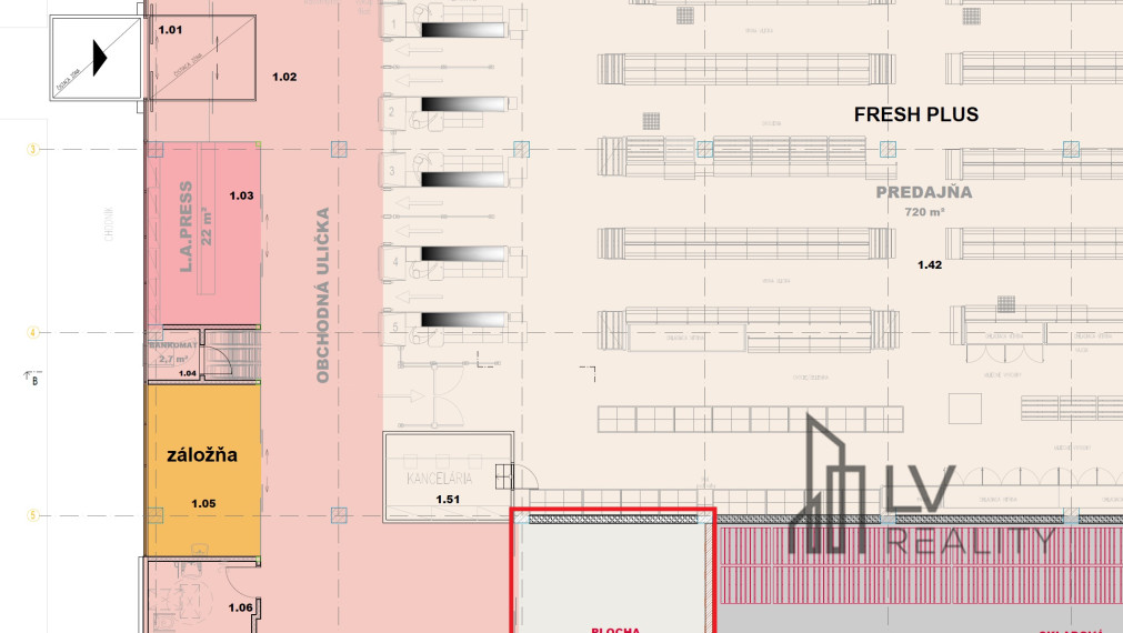 Priestor na prenájom OC Gelnica,55 m2