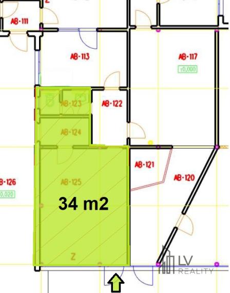 Priestor na prenájom OC Hornád, 34 m2