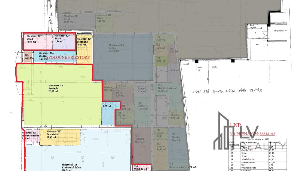 Na prenájom obchodné priestory 383 m2, Piešťany