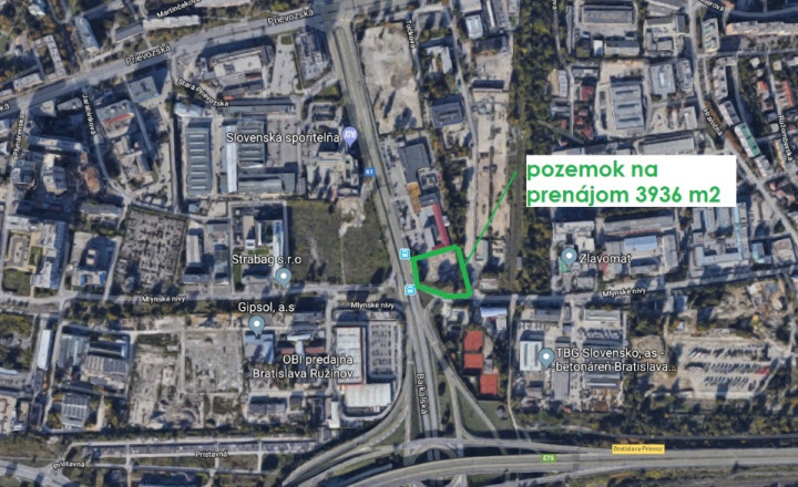 Pozemok na prenájom v Bratislave na ul. Bajkalská - fotografia 3